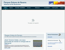 Tablet Screenshot of parquessolaresdenavarra.com
